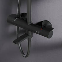 Душова система AM PM X-Joy F0785A522 з термостатом чорний матовий, фото №4