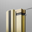 Душові двері в нішу Radaway Nes Brushed Gold DWS 10028100-99-01R, 1000Rx2000, профіль брашоване золото, прозоре скло, розпашні праві, фото 7