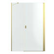 Душові двері в нішу Radaway Nes Brushed Gold DWS 10028100-99-01R, 1000Rx2000, профіль брашоване золото, прозоре скло, розпашні праві, фото 2