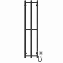 Рушникосушарка електрична Mario e-INOX Соле 1170х250 TR 2.0 K (2.13.046354.BM) з набором для прихованого підключення, чорний матовий, фото №3
