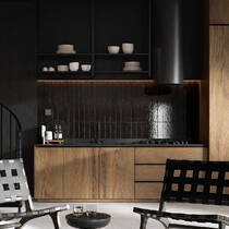 Клінкер Cerrad Kamien Palette Black 7,4x30 см, фото №1