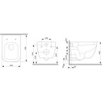 Унитаз подвесной AM PM Gem CGA1901SC AquaSpin с сидением Soft Close, фото №3