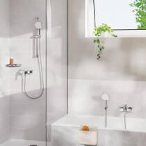 Змішувач для ванни Grohe Cubeo BF101813TC з душовим набором, хром, фото №5