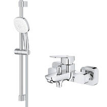 Змішувач для ванни Grohe Cubeo BF101813TC з душовим набором, хром, фото №3
