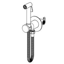 Гигиенический душ Paffoni Tweet Lock ZDUP128ST с запорным смесителем, сталь, фото №2