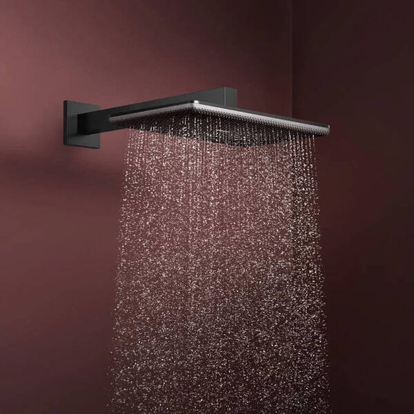 24530340 HG Raindance Alive Q Верхній душ 210/340 1jet, brushed black chrome