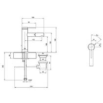 Змішувач для раковини Villeroy&Boch Loop&Friends TVW10610215364 нікель матовий, фото №3