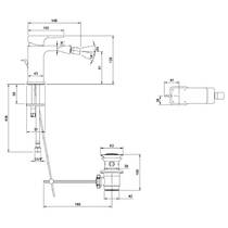 Змішувач для біде Villeroy&Boch Subway 3.0 TVB112001000K5 чорний мат, фото №3