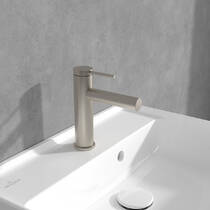 Змішувач для раковини Villeroy&Boch Loop&Friends TVW10610315364 Brushed Nickel Matt, фото №1