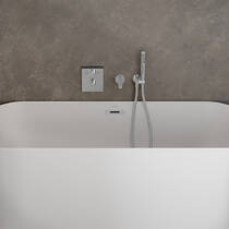 Змішувач прихованого монтажу для ванни Villeroy&Boch TVS12700200061 з термостатом хром, фото №4