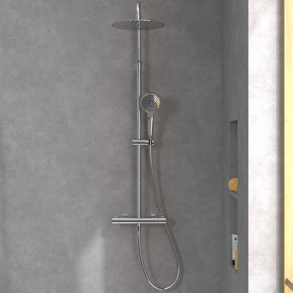 TVS10900500061/TVS109005UK061 Verve Showers Душова система з термостатом, хром — фото 10