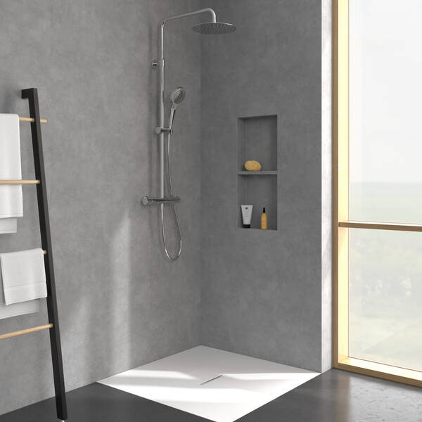 TVS10900500061/TVS109005UK061 Verve Showers Душова система з термостатом, хром — фото 9