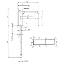 Змішувач для раковини Villeroy&Boch Subway 3.0 TVW11200300064 нікель матовий, фото №3