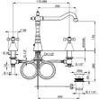 Смеситель для раковины Devit Charlestone CN60107019G, фото 2