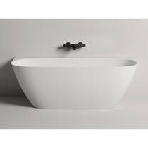 Ванна из искусственного камня WGT Water Stone DEA WALL 163х82 см, белый глянец, фото №3