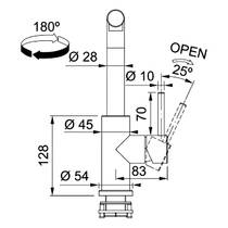 Змішувач для кухні Franke Glenda 115.0706.986 нержавіюча сталь, фото №4