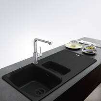 Змішувач для кухні Franke Glenda 115.0706.986 нержавіюча сталь, фото №1