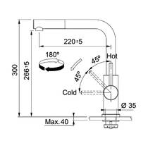 Змішувач для кухні Franke Glenda 115.0706.986 нержавіюча сталь, фото №3