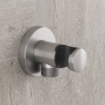 Шлангове підключення Kludi A-QA 60547N5-00 з тримачем для душу, brushed nickel