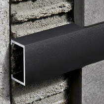 Профиль Progress Profile PLTPNS 25 алюминиевый черный сатинированный 2700х25х7 мм, фото №1