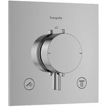 Змішувач прихованого монтажу для душу Hansgrohe Ecostat Comfort E 33711000 з термостатом, хром, фото №2