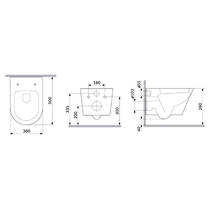 Унітаз підвісний AM PM Flash Aquaspin CNA1901SC з сидінням Soft Close, фото №3