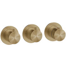 Смеситель скрытого монтажа для душа Gessi 316 54334-726 с термостатом, бронза матовый, фото №2