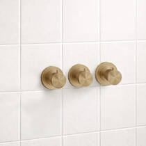 Смеситель скрытого монтажа для душа Gessi 316 54334-726 с термостатом, бронза матовый, фото №1