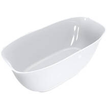 Ванна зі штучного каменю Miraggio Santorini 164,5x80,5 см білий глянець, фото №2