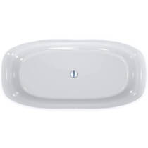 Ванна зі штучного каменю Miraggio Santorini 164,5x80,5 см білий глянець, фото №4