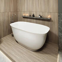 Ванна зі штучного каменю Miraggio Santorini 164,5x80,5 см білий глянець, фото №6