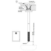 Наружная часть для потолочного смесителя Gessi 316 54426-707 черный металл матовый, фото №4