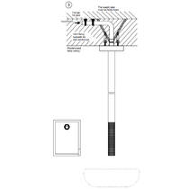Наружная часть для потолочного смесителя Gessi 316 54426-707 черный металл матовый, фото №5
