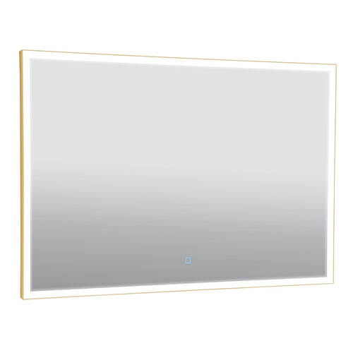 Зеркало Аква Родос Luce gold с Led-подсветкой 1000х700 мм, фото 2