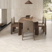 Керамограніт Emil Ceramica Dual Travertine Enpw Poro Apperto White 60х120 см, фото №3