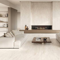 Керамограніт Emil Ceramica Dual Travertine Enpw Poro Apperto White 60х120 см, фото №4