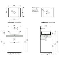 Раковина Flaminia Box BX40A 52,5 см колір білий, фото №3