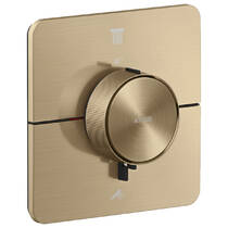 Смеситель скрытого монтажа для душа с термостатом Axor ShowerSelect ID 36754140 бронза (наружная часть), фото №2