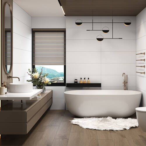 Личкувальна плитка Ceramica Deseo CK9108Q NONA BLANCO DECOR  30x90 см, фото 5