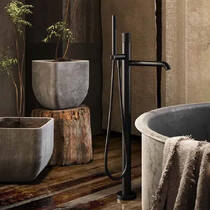 Смеситель для ванны Gessi Intreccio 70128-726 напольный, теплая бронза, фото №3