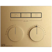 Смеситель скрытого монтажа Gessi Hi-Fi 63006-726 с термостатом, теплая бронза матовый, фото №2