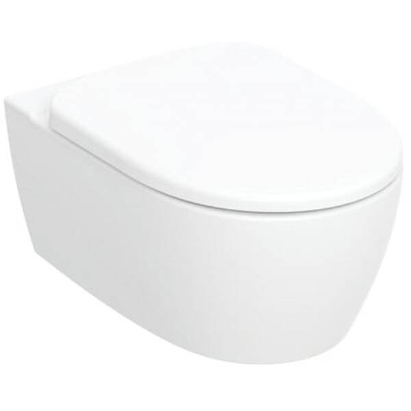 Унітаз підвісний Geberit Smyle Round 503.226.01.1  із кришкою Soft Close, QuickRelease, фото 2