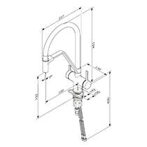 Смеситель для кухни AM PM Func F8F07802 с каналом для питьевой воды, хром, фото №3