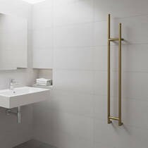 Рушникосушарка електрична Margaroli Arcobaleno 517-SX 187х1510 150 Вт тепла бронза матовий, фото №1