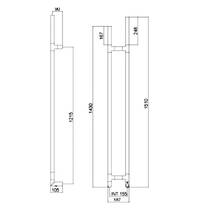Рушникосушарка електрична Margaroli Arcobaleno 517-SX 187х1510 150 Вт тепла бронза матовий, фото №3