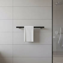 Рушникосушарка електрична Маріо Аккордо-I 30х630/85 20 Вт чорний матовий, фото №1