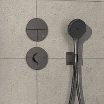 Смеситель скрытого монтажа для душа Hansgrohe ShowerSelect Comfort S 15558340 черный матовый хром, фото №1