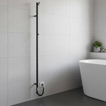 Рушникосушарка електрична Маріо Рей-I TR 1500х30/130 35 Вт чорний матовий, фото №1