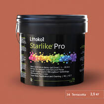 Заповнювач для швів Litokol Starlike Pro 34 Terracotta 2.5 кг, фото №1