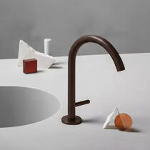 Змішувач для раковини Zucchetti ZIS2812.P21 колір шоколад матовий, фото №1